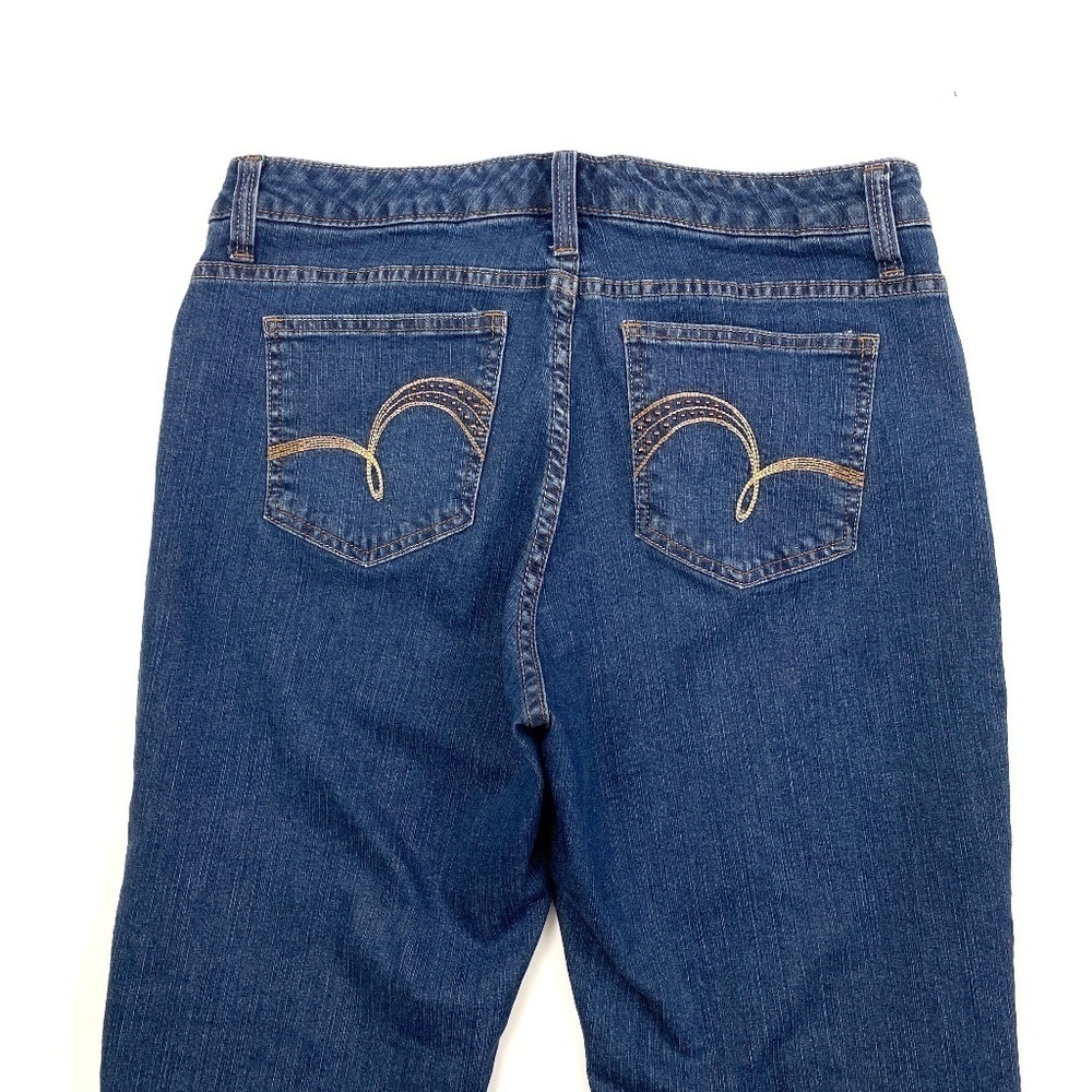 Lee Slender Secret Lower on‎ the Waist Women's size 12 Dark Blue Denim jeans - Picture 2 of 4